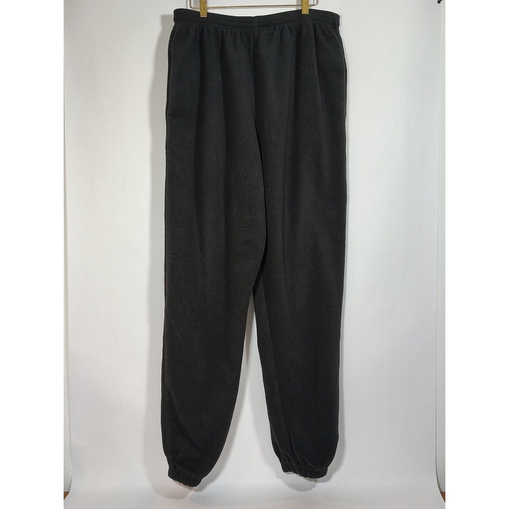 90s Converse All‎ Star Fleece Sweatpants Mens XL Black Jogger Athletic Made USA